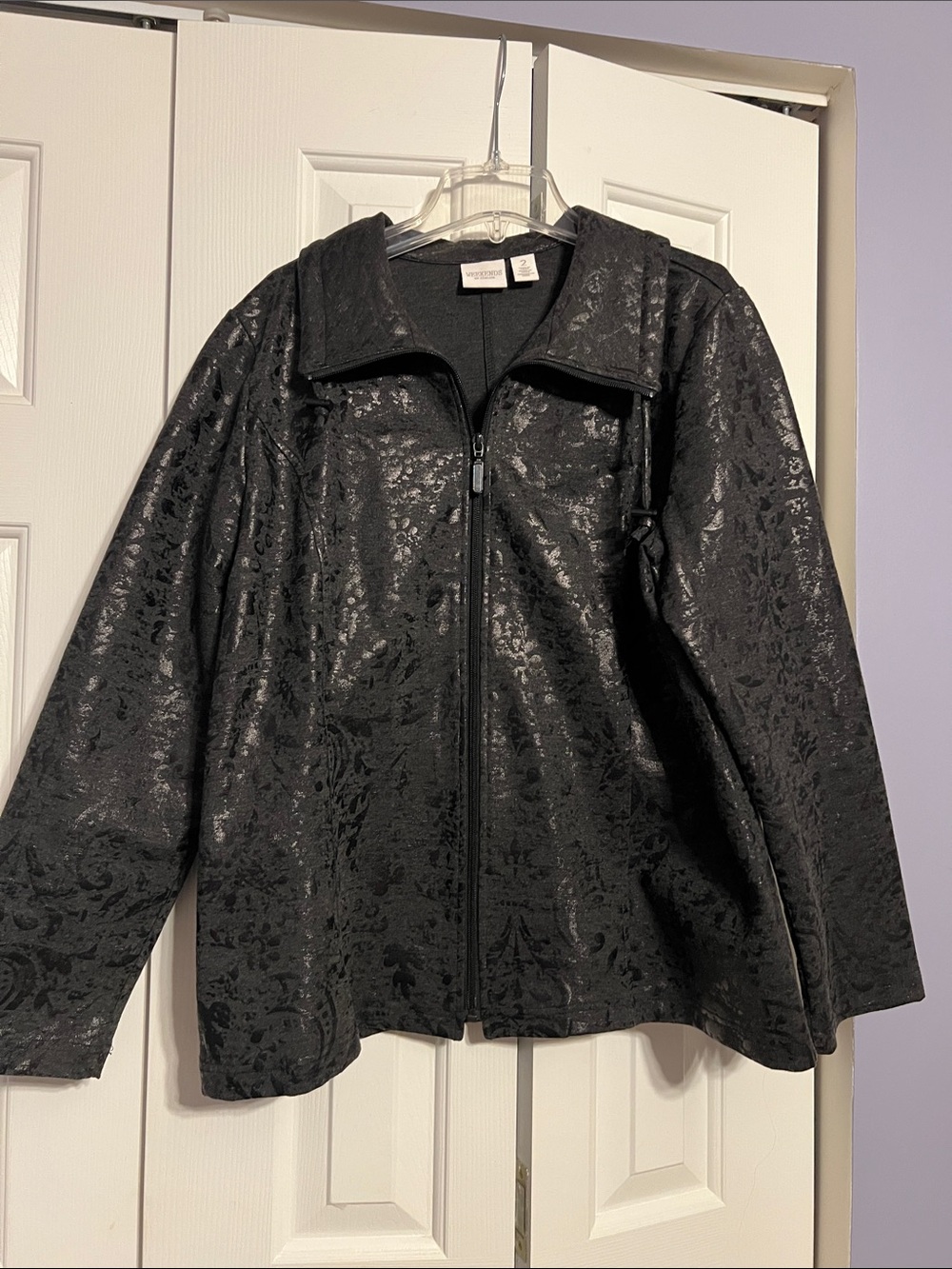 Chico’s Black Jacquard jacket